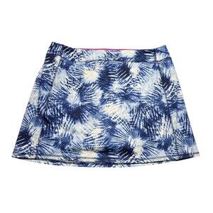 Lands End Skort Deep Sea Navy Tye-Dye Womens Size XL/T (18)